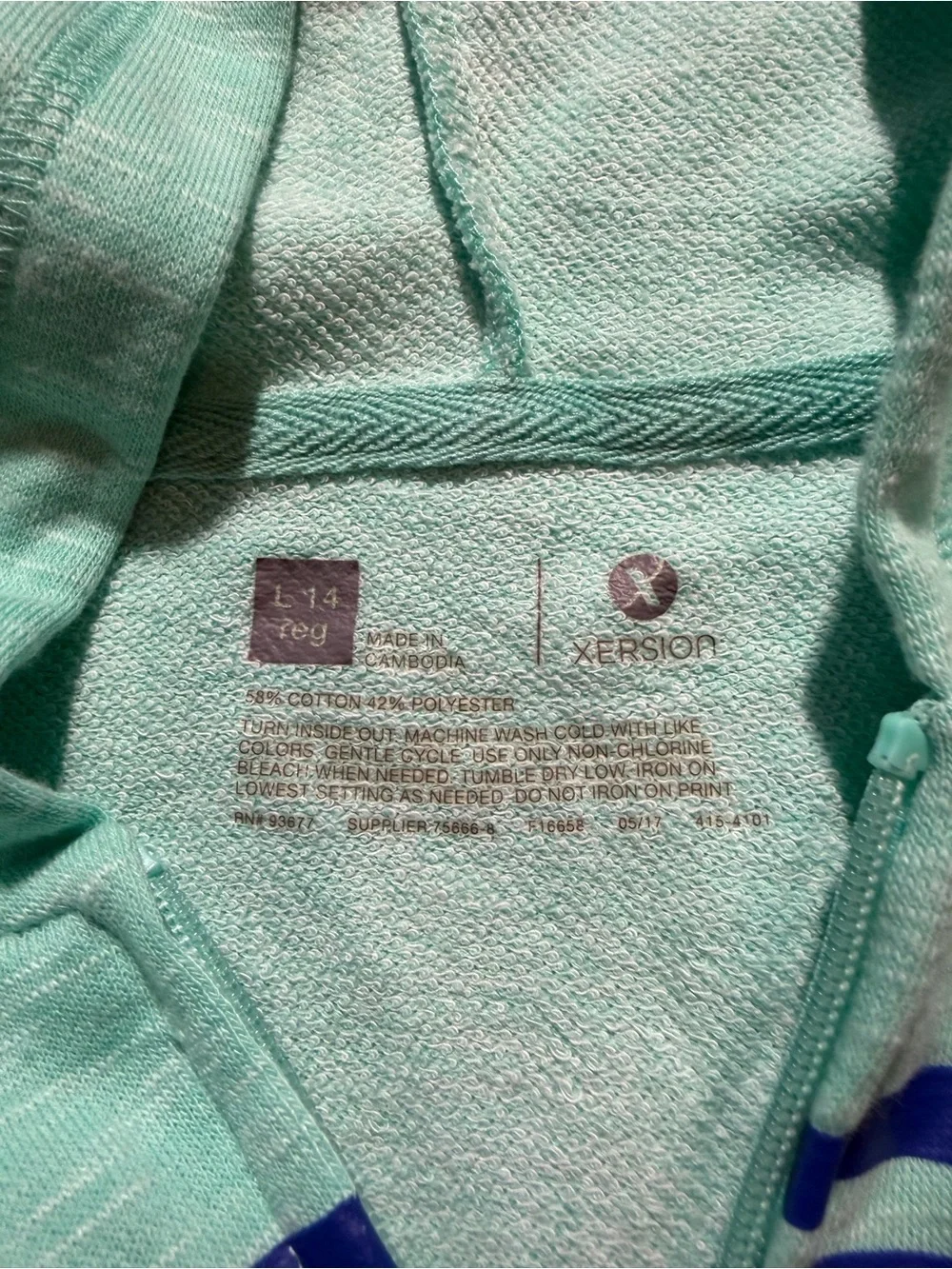 Xersion girls hoodie
